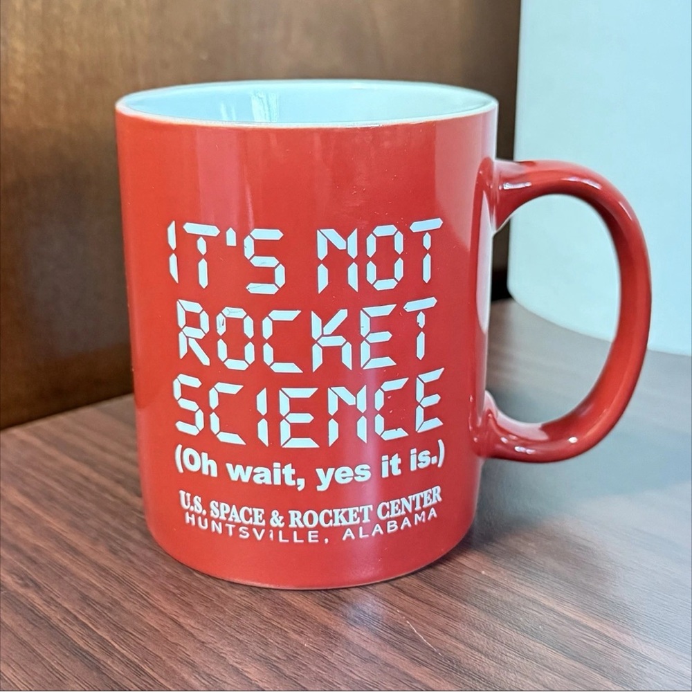 U.S Space & Rocket Center Huntsville, Alabama Ceramic Red Mug, Rocket Science